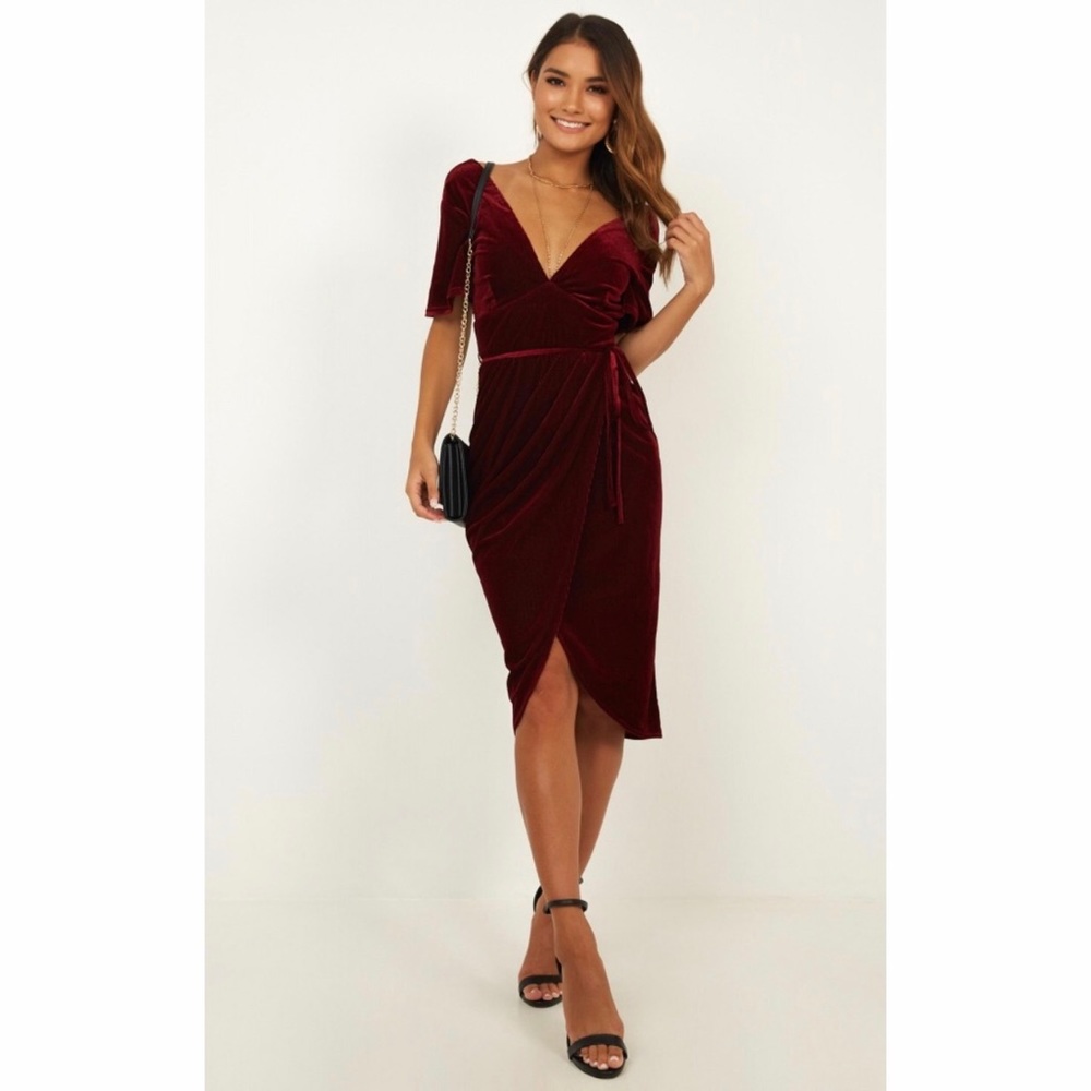 Velvet Midi Dress- NWT!
